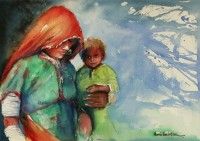 Momin Waseem, 10 x 14 Inch, Water Color on Paper, Figurative Painting, AC-MW-022